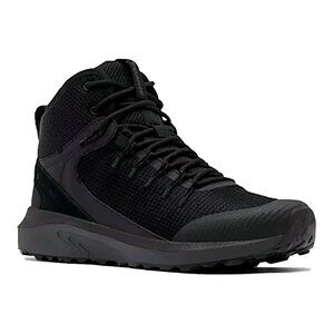 NEW Columbia Mens Trailstorm Mid Waterproof Hiking Trail shoe Sz 10 wide black